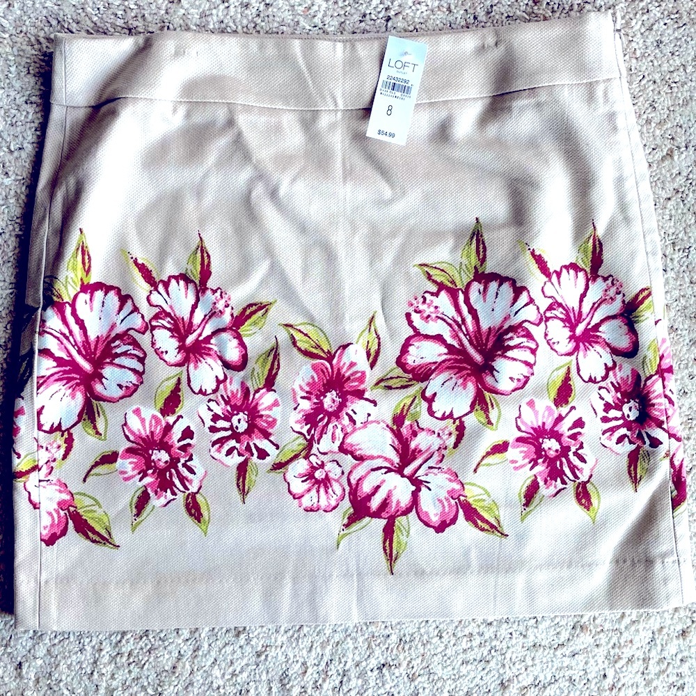 LOFT Blossoms Mini Skirt Spring